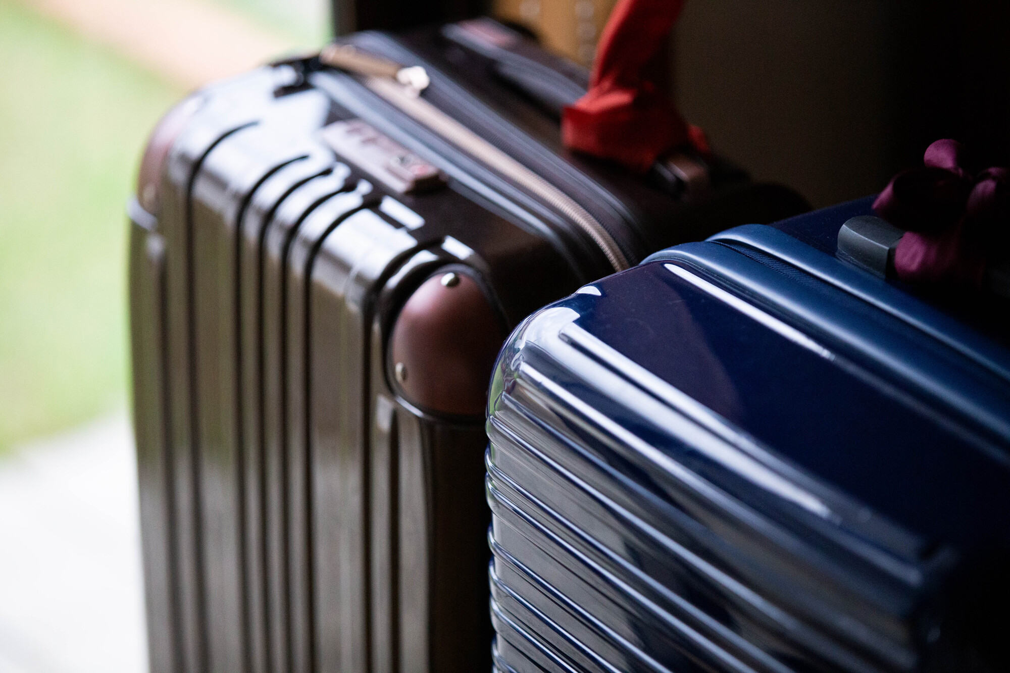 Suitcases ready for storage